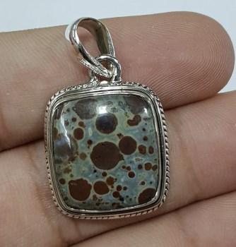 edelsteen sieraden zilver hanger oorbellen  03754